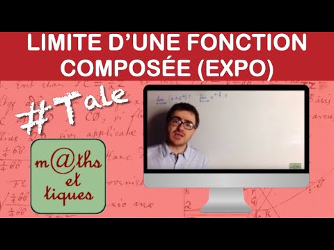 Calculate the limit of a composite function (with exponential) - Terminale