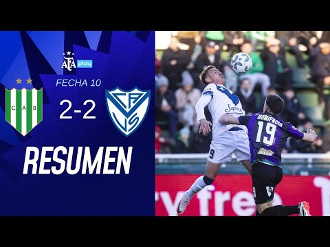Banfield 2-2 Vélez | #TorneoBetano | Resumen | Fecha 10