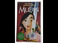 Opening To Mulan 1998 VHS Mexican Copy 6 4 21 Re Upload