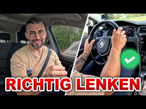 Steering correctly – here's how! 🫵 The correct steering position l the best tips for learner drivers
