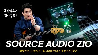 베이시스트가 프리앰프를 왜 쓰냐구요? Source Audio ZIO Analog Bass Preamp + DI  #투데이스기어 #todaysgear #소스오디오 #이펙터리뷰
