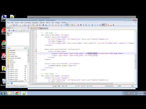 Projects in HTML5 – Chapter 52 – Adding Todos