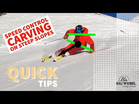 Q U I C K T I P S // how to ski / carving speed control steep slopes