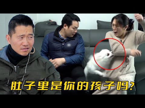 懷孕8個月的妻子被狗追著咬，丈夫非但不管，還反過來抱著狗親親