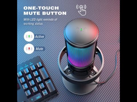 FIFINE USB Microphone for Recording and Streaming on PC