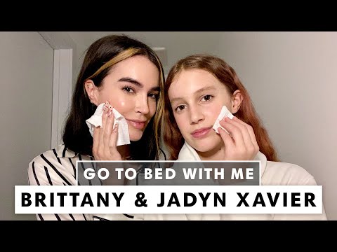 Brittany Xavier's Mother & Daughter Nighttime Skincare Routine | Go To Bed With Me | Harper's BAZAAR