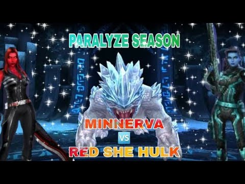 Abx combat female| Red She Hulk vs Minerva comparison - marvel future fight