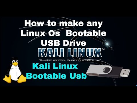 How to make any Linux Os  Bootable USB Drive