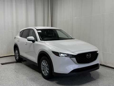 2025 Mazda CX-5 GS AWD in White for sale at Park Mazda in Sherwood Park, AB