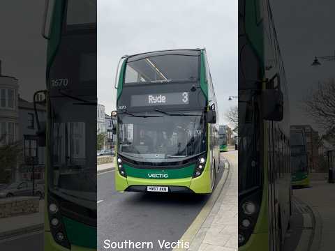 Southern Vectis bus 1670 approaches Ryde transport interchange on the 3 to ryde!