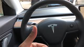 Tesla Model 3 – Opening door from inside