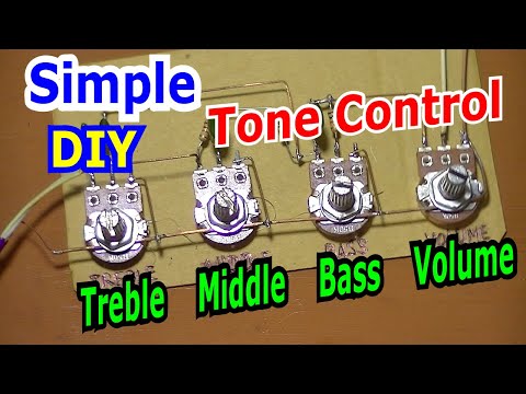 Simple Treble Middle Bass Volume Tone Control