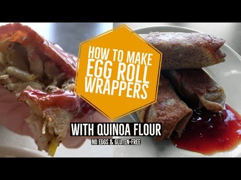 Make Your Own Egg Roll Wrappers From Scratch -  Gluten-free Plant Based Recipe