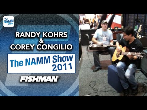 Fishman NAMM 2011 Randy Kohrs and Corey Congilio