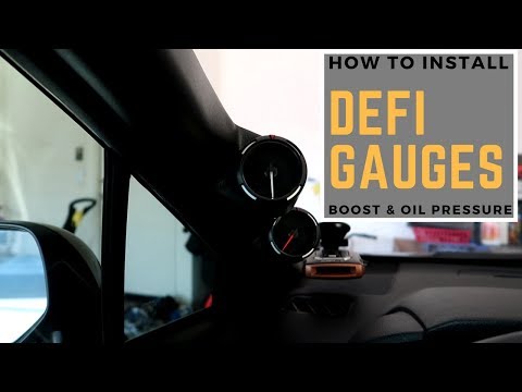 How to install DEFI Gauges | Boost & Oil Pressure