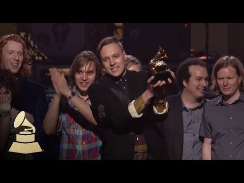 Arcade Fire accepting the GRAMMY for Album of the Year at the 53rd GRAMMY Awards | GRAMMYs