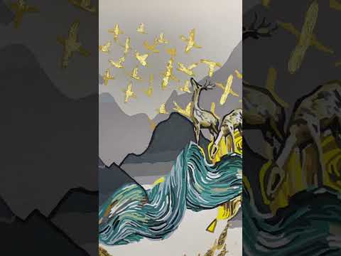 Миниатюра изображения товара Картина по номерам Молли Ввысь 40x50 / HR0408