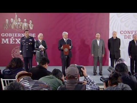 Conferencia matutina desde el salón Tesorería en Palacio Nacional