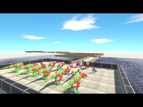 All Colors Race to eat All Mammals - Animal Revolt Battle Simulator