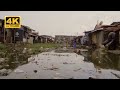 POOR 4K Stock Videos No Copyrights FREE STOCK FOOTAGE Standing Water In A Poor Complex