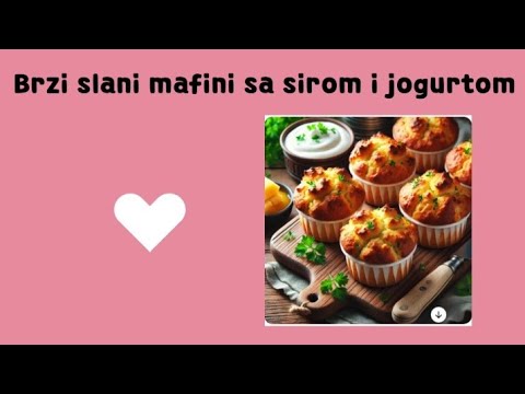 Brzi i Ukusni Slani Mafini Sa Sirom i Jogurtom - Gotovi Za 30 Minuta!