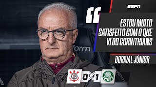 DORIVAL ELOGIA O TIME DO CORINTHIANS MESMO APÓS DERROTA PARA O PALMEIRAS NO PAULISTÃO