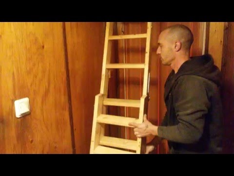 homemade attic ladder