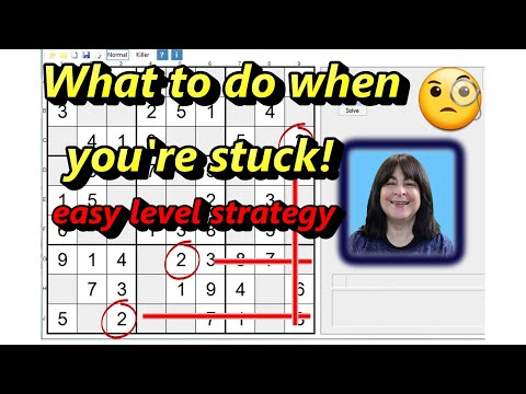 Using Intersecting Lines When you're stuck on a Sudoku Puzzle - Basic Strategy