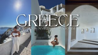 TRAVEL VLOG: 30th bday in GREECE! Athens, Mykonos & Santorini!