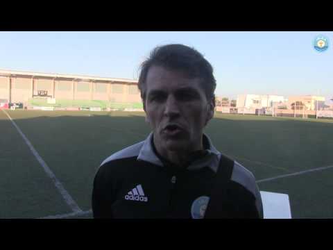 Declaraciones de David Porras tras el encuentro en Sant Jordi