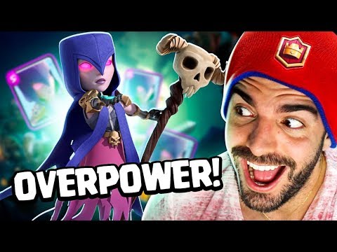 A NOVA BRUXA ESTA DESTRUINDO TUDO NO CLASH ROYALE!