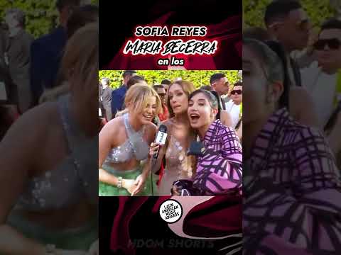 Maria Becerra y Sofia Reyes cantando Marte acapela en los Latín American Music Awards 2022 #shorts