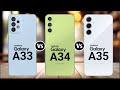 Samsung Galaxy A33 5G Vs Samsung Galaxy A34 5G Vs Samsung Galaxy A35 5G