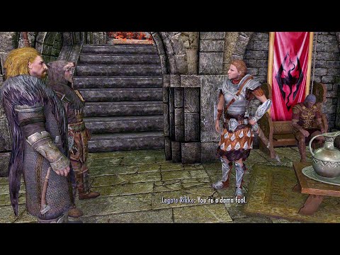 Final words of Legate Rikke and General Tullius. Skyrim Anniversary Edition