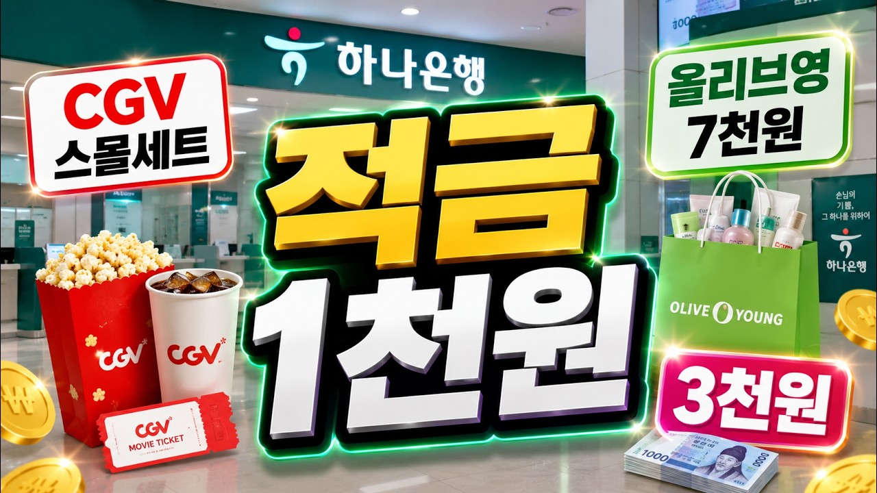 적금 1천원에 혜택이 쏟아져요