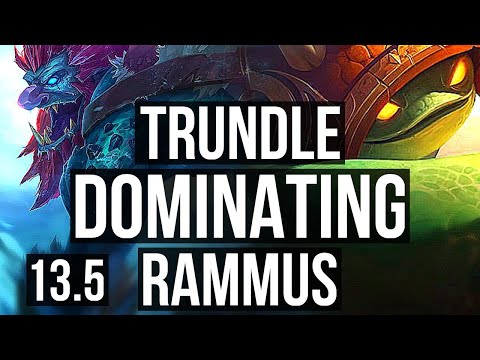 TRUNDLE vs RAMMUS (TOP) | Dominating | KR Master | 13.5