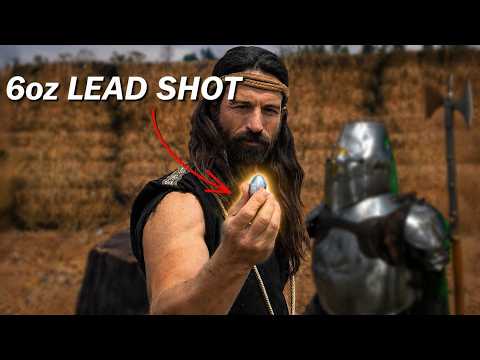 Sling Vs Plate Armor: Lead Shot Impact Tests