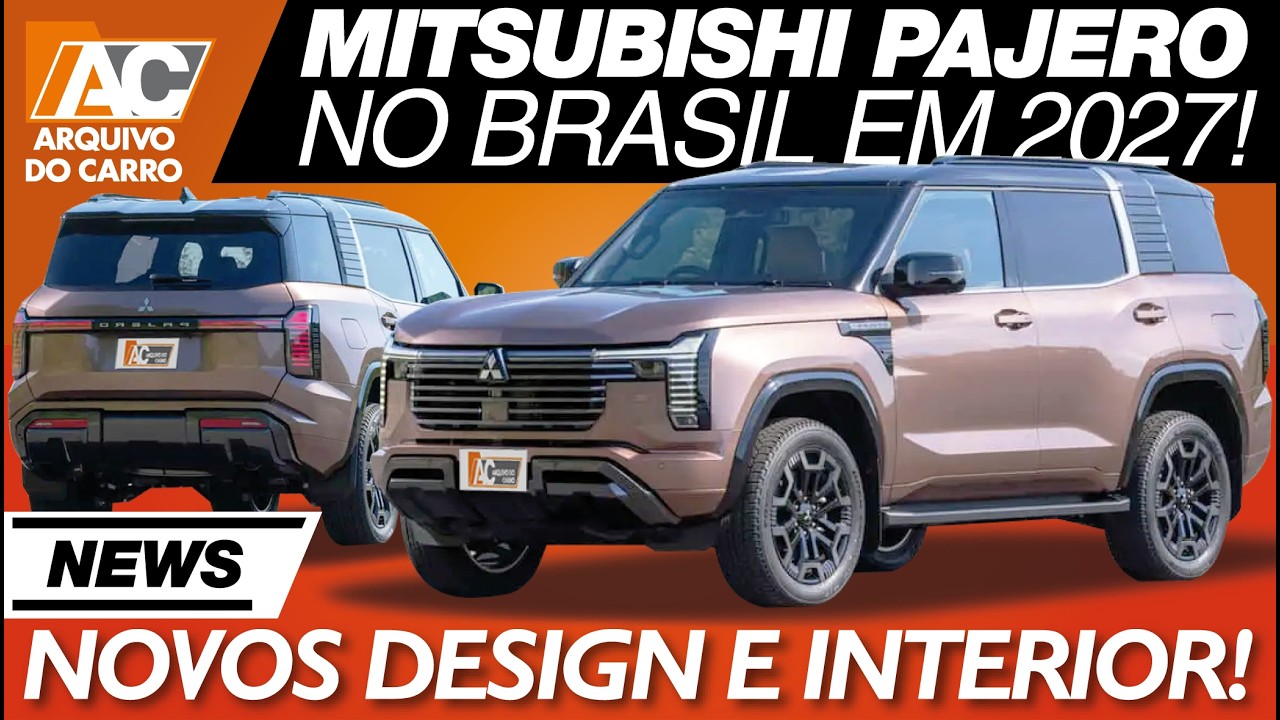 SEGREDO: NOVO MITSUBIHI PAJERO 2027 - A VOLTA  DA LENDA CONTRA TOYOTA SW4 E CHINESES!