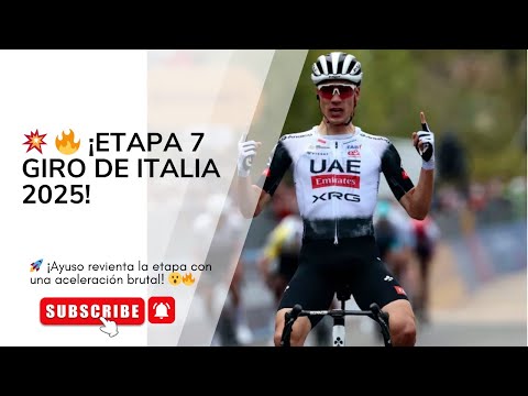 Etapa 7 Giro de Italia 2025 | Isaac Del Toro brilla con podio histórico 🇲🇽 #ciclismo #gobikes