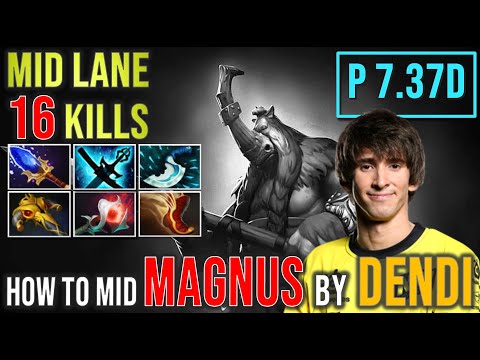 How to play Mid Magnus Dendi 16 Kills #gameplay4k #patch737d #fullgame #dota2