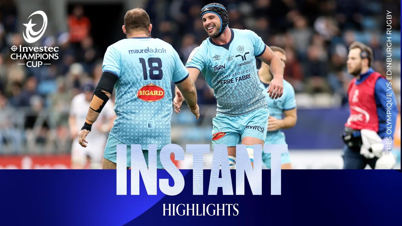 Instant Highlights - Castres Olympique v Edinburgh Rugby | Investec Champions Cup 2025/26