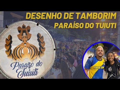 Desenho de Tamborim da Paraíso do Tuiuti - Carnaval 2023.