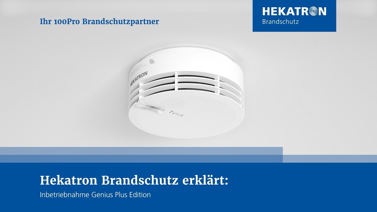 Hekatron Genius Plus Rauchmelder mit Klebepad 10-Jahres Rauchwarnmelder