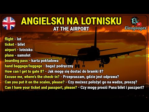 Angielski na lotnisku i w samolocie ✈️ zwroty i słówka - At the airport English