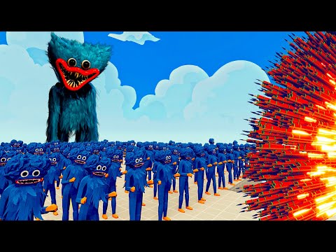 100x HUGGY WUGGY + 1x GIANT vs 1x EVERY GOD   Totally Accurate Battle Simulator TABS