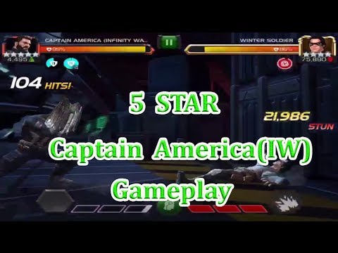 5 STAR CAPTAIN AMERICA (INFINITY WAR) GAMEPLAY Ft. Dazed marvel contest of champion