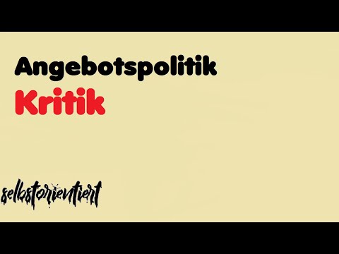 Kritik an der Angebotspolitik & Neoliberalismus (Milton Friedman / Abitur / Saysches Theorem)