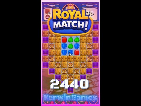Royal Match Level 2440 - No Boosters Gameplay