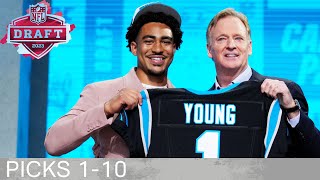 Picks 1-10: Multiple Quarterbacks & Trades! | 2023 NFL Draft