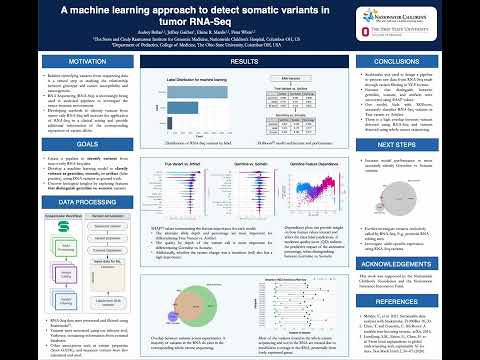 A machine learning approach to detect somatic... - Audrey Bollas - GenCompBio - Poster - ISMB 2022